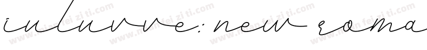 iuluvve: new romantics字体转换